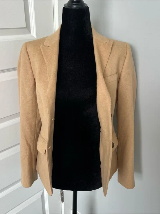 Brooks Brothers "346" Women’s 100% Camel Hair Blazer in 2P (Petite) - Picture 9 of 12